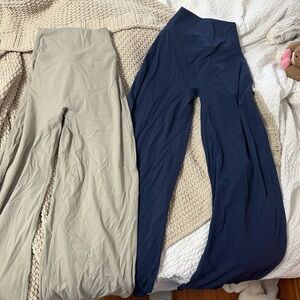 Amazon Women's Wide Leg Pants in Navy and Beige